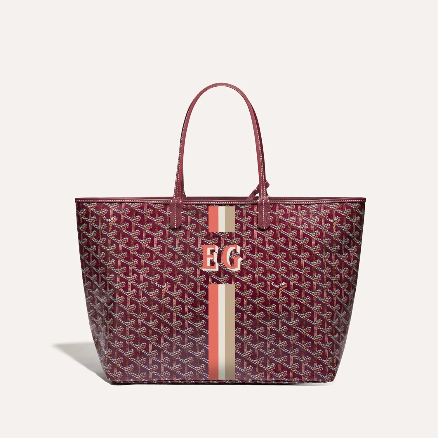 Goyard Saint Louis PM Bag Stripes and Lnitials - Image 2